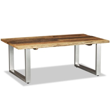 vidaXL Τραπεζάκι Σαλονιού 100x60x38cm Μασίφ Ανακυκλωμένο Ξύλο 1 τεμ.