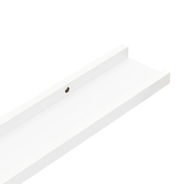 vidaXL Ράφια Τοίχου 2 τεμ. Λευκό 115x9x3cm