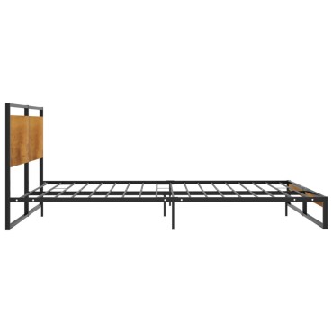 vidaXL Πλαίσιο Κρεβατιού 160x200cm Μεταλλικό 1 τεμ. - Διπλό