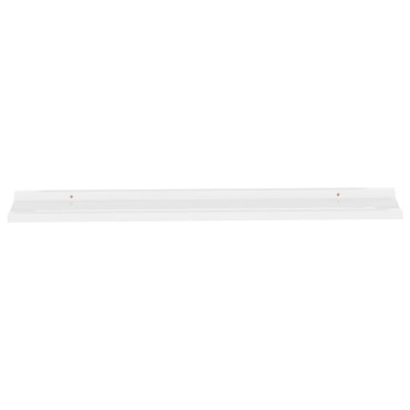 vidaXL Ράφια Τοίχου 4 τεμ. Γυαλιστερό Λευκό 115x9x3cm