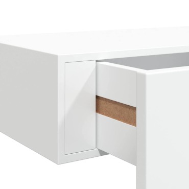 vidaXL Ράφια Τοίχου με Συρτάρια 2 τεμ. Λευκά 40x23,5x10cm από MDF