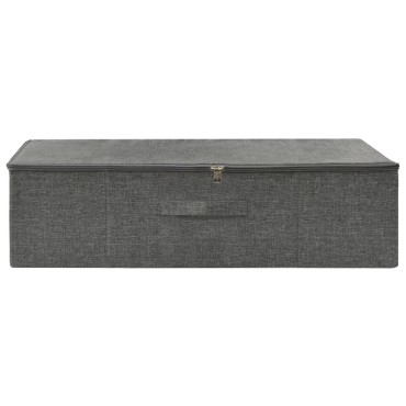vidaXL Κουτι Αποθήκευσης Ανθρακί 70 x 40 x 18 εκ. Υφασμάτινο