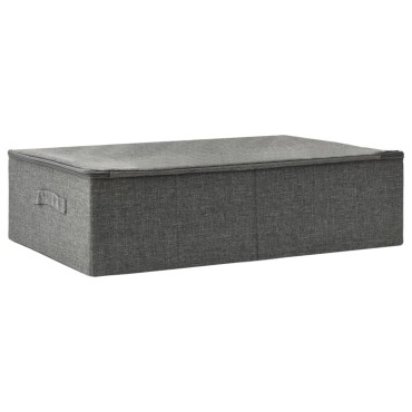 vidaXL Κουτι Αποθήκευσης Ανθρακί 70 x 40 x 18 εκ. Υφασμάτινο