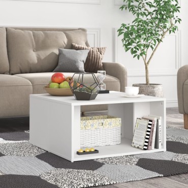 vidaXL Τραπεζάκια Σαλονιού 4 τεμ. Λευκά 33x33x33cm Επεξ. Ξύλο
