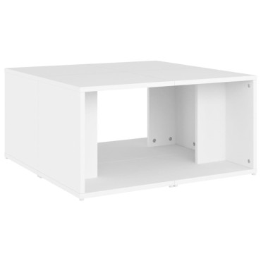 vidaXL Τραπεζάκια Σαλονιού 4 τεμ. Λευκά 33x33x33cm Επεξ. Ξύλο
