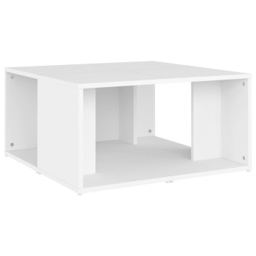 vidaXL Τραπεζάκια Σαλονιού 4 τεμ. Λευκά 33x33x33cm Επεξ. Ξύλο