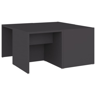 vidaXL Τραπεζάκια Σαλονιού 4 τεμ. Γκρι 33x33x33cm Επεξ. Ξύλο