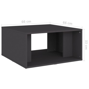 vidaXL Τραπεζάκια Σαλονιού 4 τεμ. Γκρι 33x33x33cm Επεξ. Ξύλο