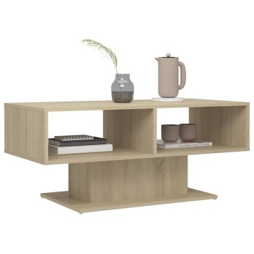 vidaXL Τραπεζάκι Σαλονιού Sonoma Δρυς 103,5x50x44,5cm Επεξ. Ξύλο 1 τεμ.