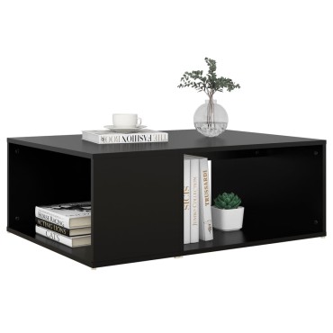 vidaXL Τραπεζάκι Σαλονιού Μαύρο 90x67x33cm Επεξεργασμένο Ξύλο 1 τεμ.