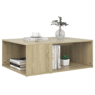 vidaXL Τραπεζάκι Σαλονιού Sonoma Δρυς 90x67x33cm από Επεξ. Ξύλο 1 τεμ.