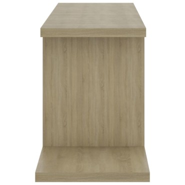 vidaXL Ράφι Τηλεόρασης Επιτοίχιο Sonoma Δρυς 125x18x23cm Επεξ. Ξύλο 1 τεμ.