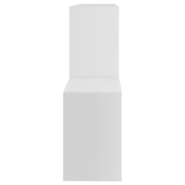 vidaXL Ράφι Τοίχου Λευκό 100x18x53cm από Επεξεργασμένο Ξύλο 1 τεμ.