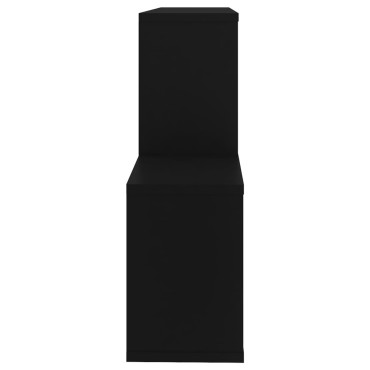vidaXL Ράφι Τοίχου Μαύρο 100x18x53cm από Επεξεργασμένο Ξύλο 1 τεμ.