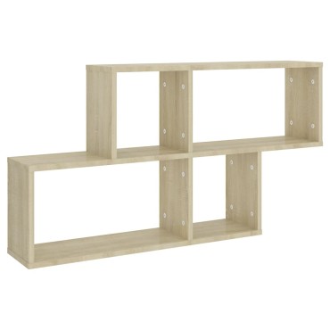 vidaXL Ράφι Τοίχου Sonoma Δρυς 100x18x53cm από Επεξεργασμένο Ξύλο 1 τεμ.