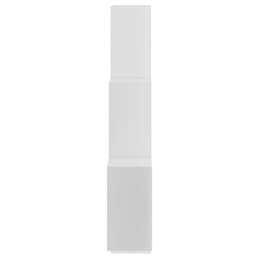 vidaXL Ραφιέρα Τοίχου με Κύβους Λευκή 78x15x93cm από Επεξ. Ξύλο 1 τεμ.