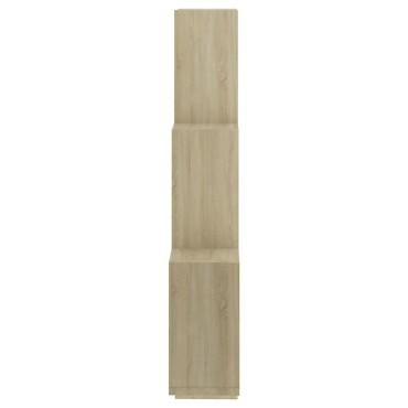 vidaXL Ράφι Κύβος Τοίχου Sonoma Δρυς 78x15x93cm από Επεξ. Ξύλο 1 τεμ.