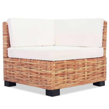 vidaXL Σετ Καναπέ 27 τεμ. από Γνήσιο Ρατάν 67x67x58cm  Γωνιακός
