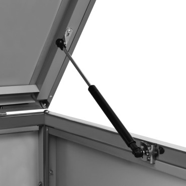 vidaXL Πλαίσιο για Κάδο Απορρ. με Ρόδες 69x77,5x112,5 εκ Αν. Ατσάλι