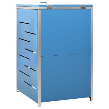 vidaXL Πλαίσιο για Κάδο Απορρ. με Ρόδες 69x77,5x112,5 εκ Αν. Ατσάλι