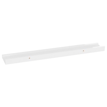 vidaXL Ράφια Τοίχου 4 τεμ. Γυαλιστερό Λευκό 60x9x3cm