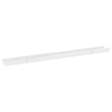 vidaXL Ράφια Τοίχου 4 τεμ. Γυαλιστερό Λευκό 80x9x3cm