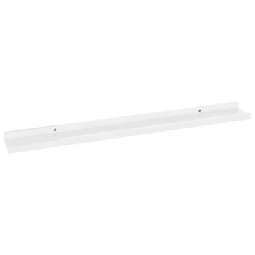 vidaXL Ράφια Τοίχου 4 τεμ. Γυαλιστερό Λευκό 80x9x3cm