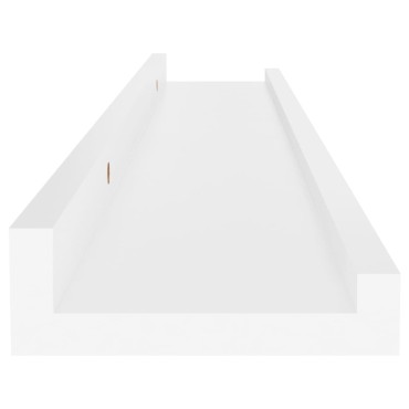 vidaXL Ράφια Τοίχου 4 τεμ. Γυαλιστερό Λευκό 60x9x3cmΛευκά