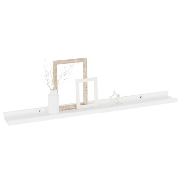 vidaXL Ράφια Τοίχου 4 τεμ. Λευκά 80x9x3cm