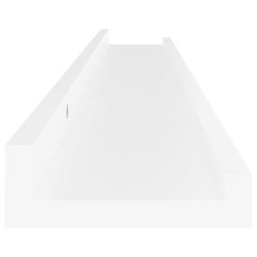 vidaXL Ράφια Τοίχου 4 τεμ. Λευκά 80x9x3cm