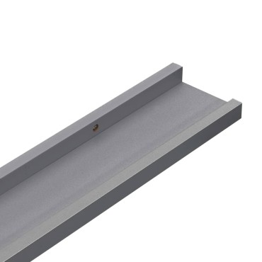 vidaXL Ράφια Τοίχου 4 τεμ. Γκρι 60x9x3cmΛευκά
