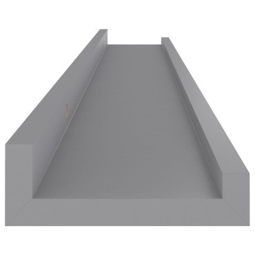 vidaXL Ράφια Τοίχου 4 τεμ. Γκρι 80x9x3cm