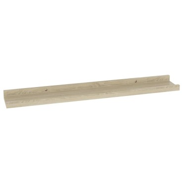 vidaXL Ράφια Τοίχου 2 τεμ. Sonoma Δρυς 60x9x3cm