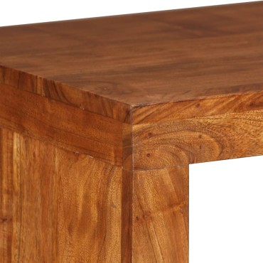 vidaXL Τραπέζι Κονσόλα 110x40x76cm Μασίφ Ξύλο με Μελί Φινίρισμα 1 τεμ.