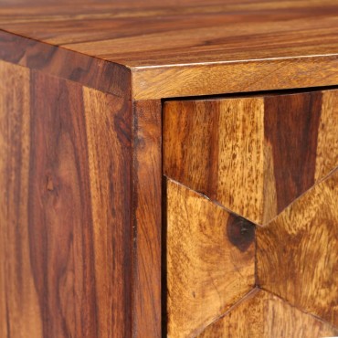 vidaXL Έπιπλο Τηλεόρασης 140x30x40cm από Μασίφ Ξύλο Sheesham