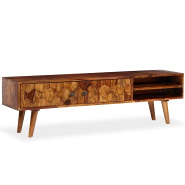 vidaXL Έπιπλο Τηλεόρασης 140x30x40cm από Μασίφ Ξύλο Sheesham