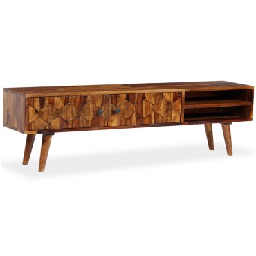 vidaXL Έπιπλο Τηλεόρασης 140x30x40cm από Μασίφ Ξύλο Sheesham