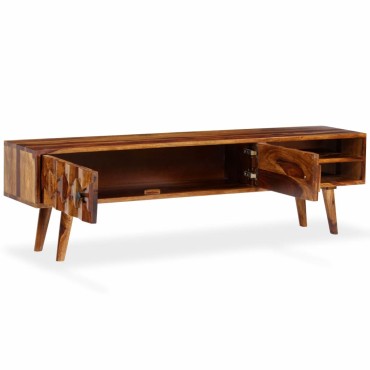 vidaXL Έπιπλο Τηλεόρασης 140x30x40cm από Μασίφ Ξύλο Sheesham