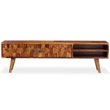 vidaXL Έπιπλο Τηλεόρασης 140x30x40cm από Μασίφ Ξύλο Sheesham
