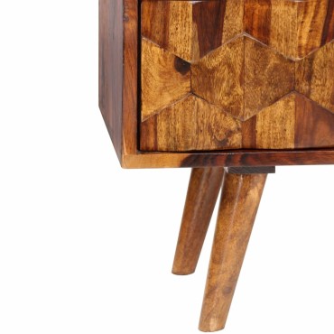 vidaXL Έπιπλο Τηλεόρασης 140x30x40cm από Μασίφ Ξύλο Sheesham