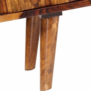 vidaXL Έπιπλο Τηλεόρασης 140x30x40cm από Μασίφ Ξύλο Sheesham