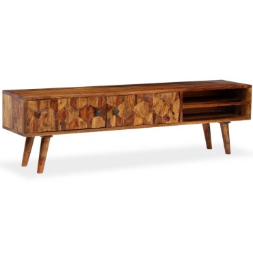 vidaXL Έπιπλο Τηλεόρασης 140x30x40cm από Μασίφ Ξύλο Sheesham