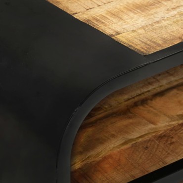 vidaXL Έπιπλο Τηλεόρασης 90x30x48cm από Ακατέργαστο Ξύλο Μάνγκο