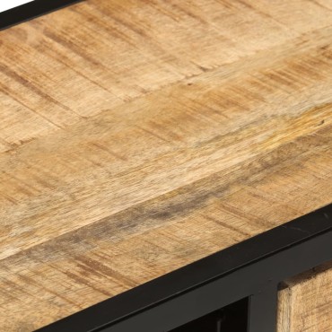 vidaXL Έπιπλο Τηλεόρασης 90x30x48cm από Ακατέργαστο Ξύλο Μάνγκο