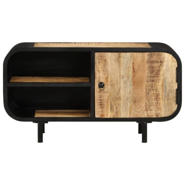 vidaXL Έπιπλο Τηλεόρασης 90x30x48cm από Ακατέργαστο Ξύλο Μάνγκο