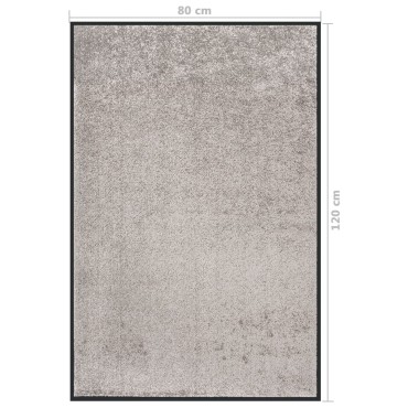 vidaXL Πατάκι Εισόδου Γκρι 80 x 120 εκ.