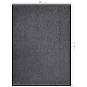 vidaXL Πατάκι Εισόδου Ανθρακί 60 x 80 εκ.