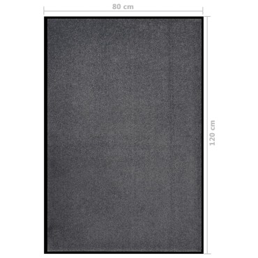 vidaXL Πατάκι Εισόδου Ανθρακί 80 x 120 εκ.