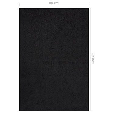 vidaXL Πατάκι Εισόδου Μαύρο 80 x 120 εκ.