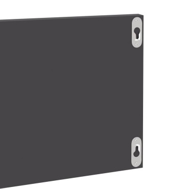 vidaXL Ραφιέρες Τοίχου 4 τεμ. Γυαλιστερό Γκρι 80x11,5x18cm Επεξ. Ξύλο